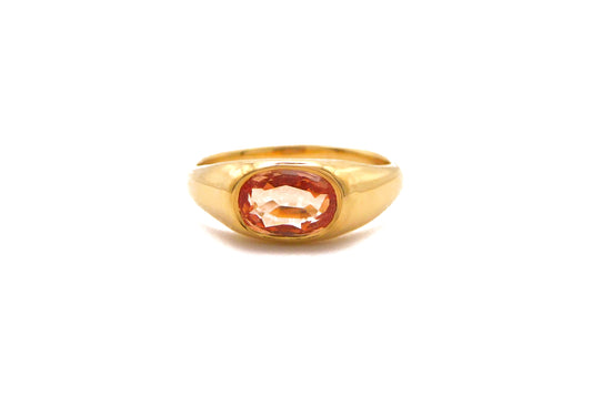 Padparadscha Bombe Ring