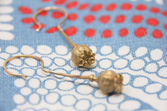 Poppy Seedpod Earrings